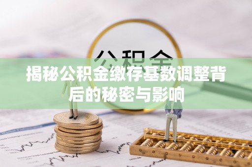 壤塘揭秘公积金缴存基数调整背后的秘密与影响
