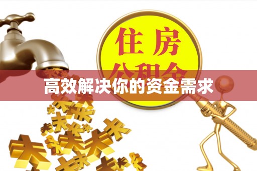 壤塘高效解决你的资金需求