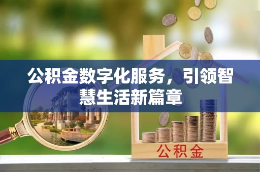 壤塘公积金数字化服务，引领智慧生活新篇章