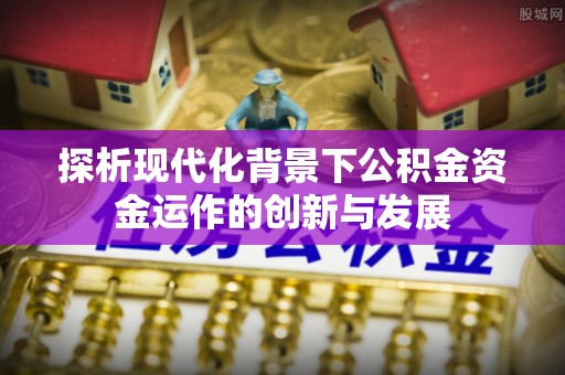 壤塘探析现代化背景下公积金资金运作的创新与发展