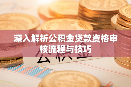 壤塘深入解析公积金贷款资格审核流程与技巧