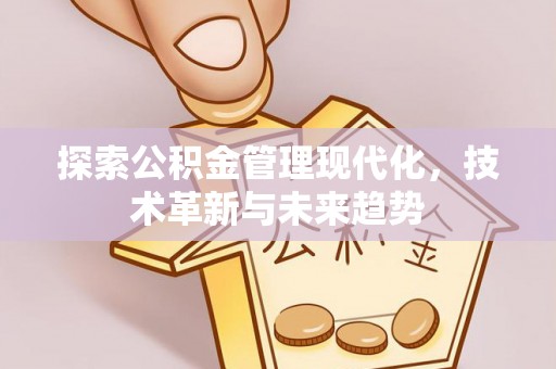 壤塘探索公积金管理现代化，技术革新与未来趋势