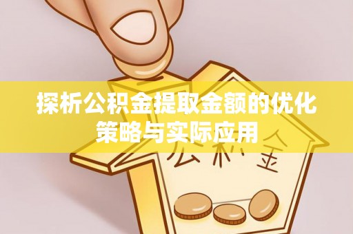 壤塘探析公积金提取金额的优化策略与实际应用