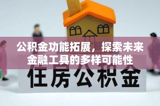 壤塘公积金功能拓展，探索未来金融工具的多样可能性