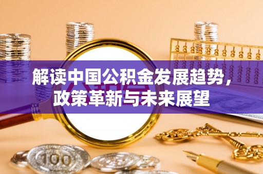 壤塘解读中国公积金发展趋势，政策革新与未来展望