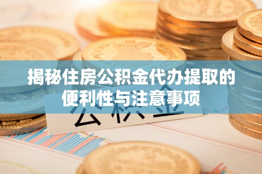 壤塘揭秘住房公积金代办提取的便利性与注意事项