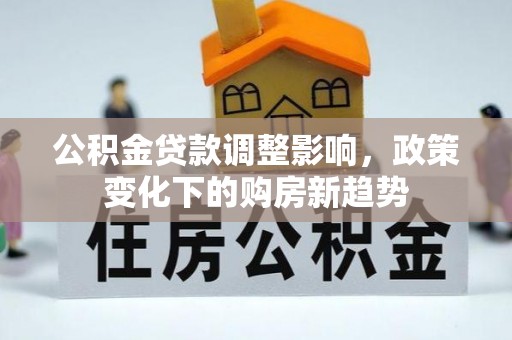 壤塘公积金贷款调整影响，政策变化下的购房新趋势