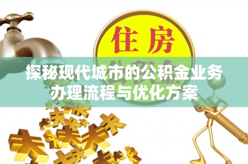 壤塘探秘现代城市的公积金业务办理流程与优化方案