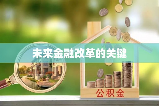 壤塘未来金融改革的关键