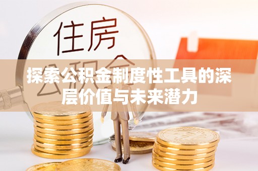 壤塘探索公积金制度性工具的深层价值与未来潜力