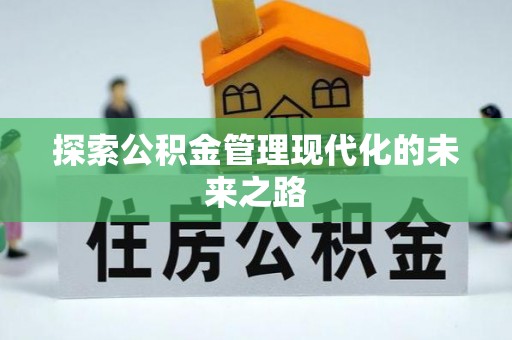 壤塘探索公积金管理现代化的未来之路