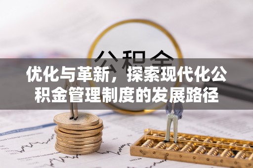 壤塘优化与革新，探索现代化公积金管理制度的发展路径