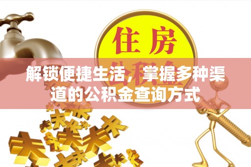 壤塘解锁便捷生活，掌握多种渠道的公积金查询方式