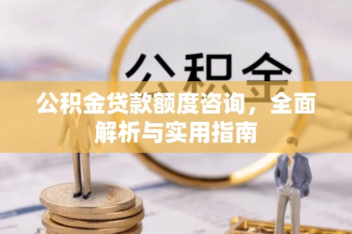 壤塘公积金贷款额度咨询，全面解析与实用指南