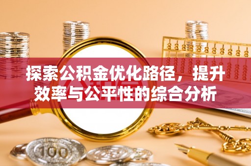 壤塘探索公积金优化路径，提升效率与公平性的综合分析