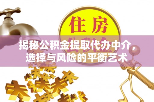壤塘揭秘公积金提取代办中介，选择与风险的平衡艺术
