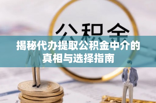 壤塘揭秘代办提取公积金中介的真相与选择指南