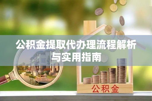 壤塘公积金提取代办理流程解析与实用指南