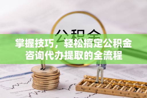 壤塘掌握技巧，轻松搞定公积金咨询代办提取的全流程