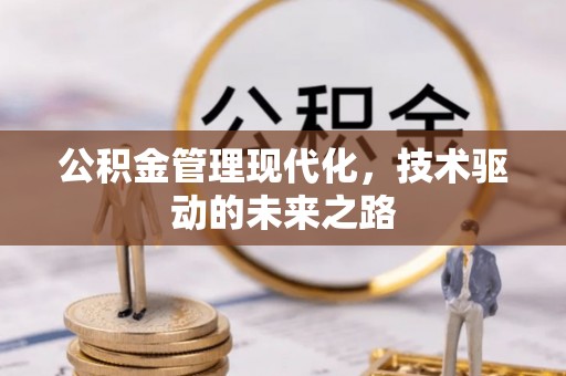 壤塘公积金管理现代化，技术驱动的未来之路